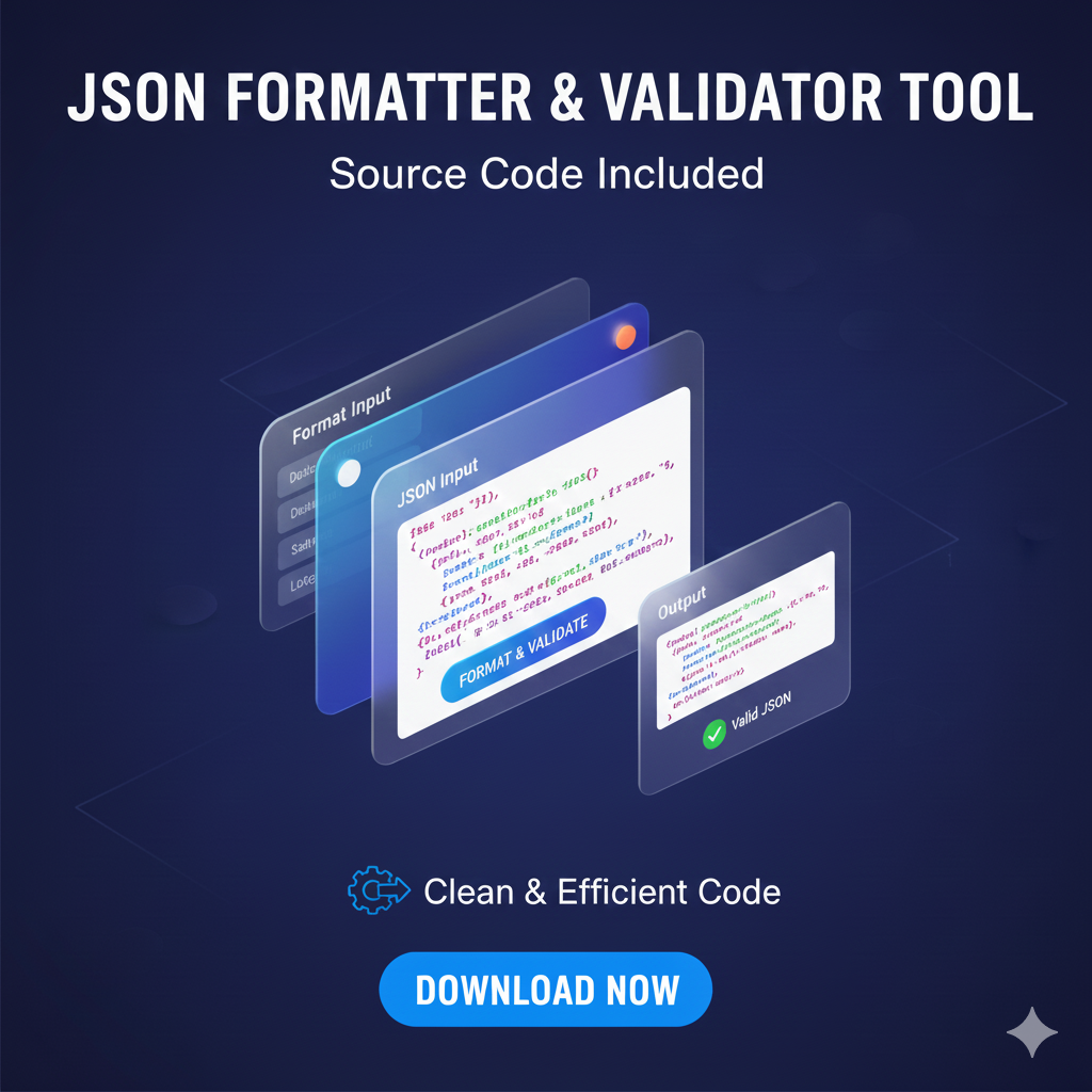 JSON Formatter & Validator Tool (Source Code)